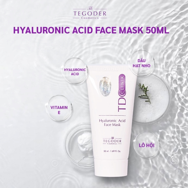 Mặt nạ Tegoder Hyaluronic Acid Face Mask với khả năng cấp ẩm sâu tận tế bào