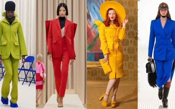Xu hướng thời trang Thu Đông 2021 là Color-block tươi tắn